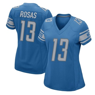 Game Aldrick Rosas Women's Detroit Lions Team Color Jersey - Blue