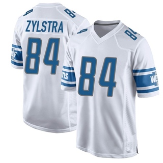 Game Shane Zylstra Youth Detroit Lions Jersey - White