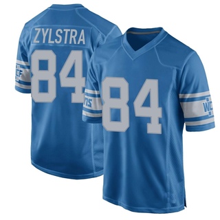 Game Shane Zylstra Youth Detroit Lions Throwback Vapor Untouchable Jersey - Blue