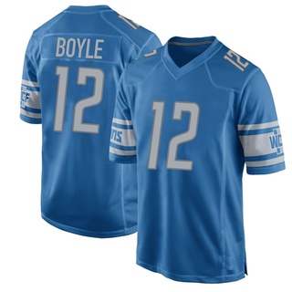 Game Tim Boyle Youth Detroit Lions Team Color Jersey - Blue