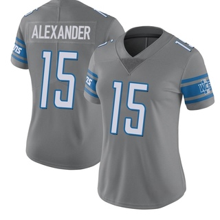 Limited Maurice Alexander Women's Detroit Lions Color Rush Steel Jersey