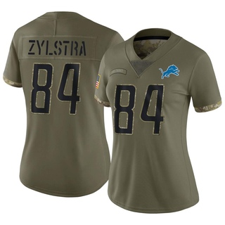 Limited Shane Zylstra Women's Detroit Lions 2022 Salute To Service Jersey - Olive